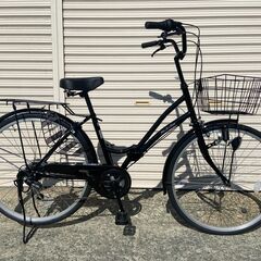 新品★未使用　ママチャリ　 26インチ　シマノ製6段変速　ブラック