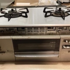 郵送可　リンナイ　ガラス天板　グリル付二口ガスビルトインコンロ 本体型番：RN-PS862A-BBHL