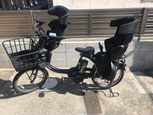 YAMAHA 電動自転車　子供　3人乗り