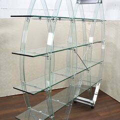 ≪zyt1187ジ≫ マルチェロ ジリアーニ SINTESI/シンテシ MONDO BookCase/モンドブックケース アクリルフレーム/ガラス棚 50826-01