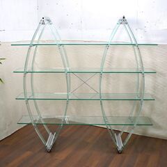 ≪zyt1187ジ≫ マルチェロ ジリアーニ SINTESI/シンテシ MONDO BookCase/モンドブックケース アクリルフレーム/ガラス棚 50826-01