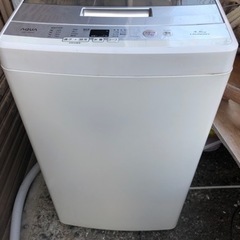 アクア　2017年製 全自動電気洗濯機　容量4.5kg　AQW-...