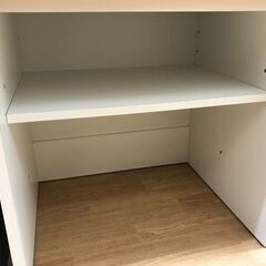 ☆ジモティ割あり☆ 高橋木工 食器棚 ホワイト H200×W60×D51 クリーニング