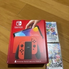 新品Nintendo Switch（有機ELモデル） マリオレッ...