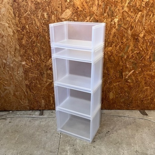 【品川区リサイクルショップ】プラスチック棚　組み合わせ　シューズラック　フリーラック　書類棚　小物収納　スキマ収納