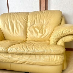 【定価40万円】本革　2人掛けソファ Castello/カステッロ　イタリア製