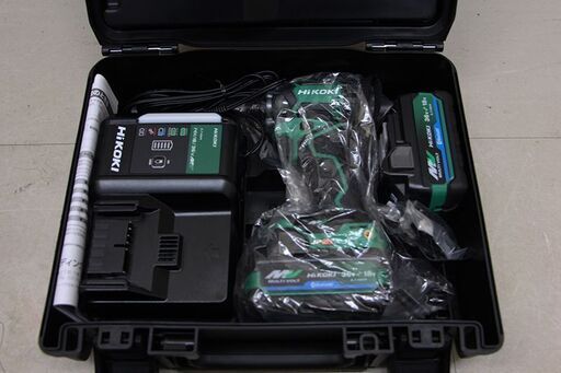 HiKOKI(ハイコーキ) 36Vインパクトドライバ アグレッシブグリーン 新型Bluetooth搭載蓄電池2個・充電器・ケース・ WH36DC(2XPSZ)④ (D5287ksxwY)