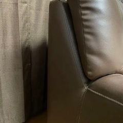 【アンティーク風】ゆったりソファ/1人掛け/ブラウンソファー❶