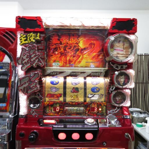 パチスロ実機 ルパン 主役は銭形 コイン不用機 ドアキー・設定キー付き