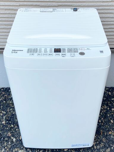 【受渡者決定】ハイセンス 洗濯機 6kg 2022年製