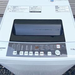 受渡者決定】ハイセンス 洗濯機 5.5kg 2019年製