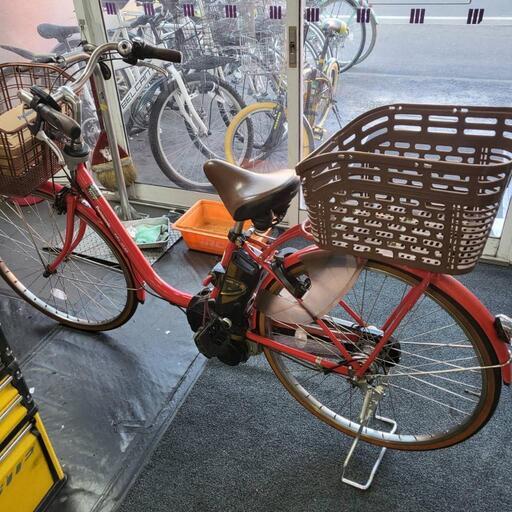 自転車 電動アシスト 中古 Panasonic 26インチ 3段変速 充電器付き