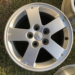 デリカD5の純正ホイール-ワコールディアセットアップ