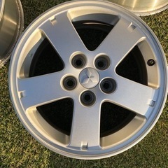 デリカD5の純正ホイール-ワコールディアセットアップ