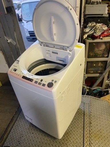 北九州市内配送無料　保証付き　SHARP ES-T73E1 全自動洗濯乾燥機7kg