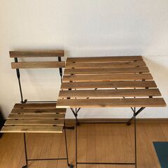 【IKEA】折り畳みテーブル＆チェアTARNO