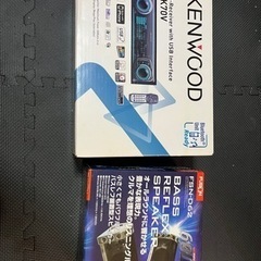 KENWOOD デッキ　FUSIONスピーカー売ります