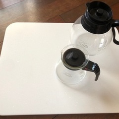 大理石作業用ボード➕耐熱ガラスポット、お皿