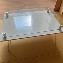 ガラス天板　ローテーブル