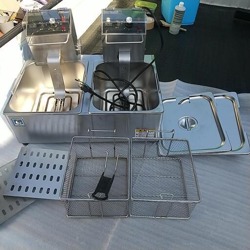 調理器具フライヤーセット　プロシリーズ2槽型　 年末まで　100v用