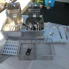 調理器具フライヤーセット　プロシリーズ2槽型　 　100v用