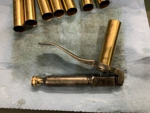 村田銃等　12番真鍮薬莢　雷管詰め替器　使用済み　ハンター　猟　マタギ　最終値下げ 村田銃等 12番真鍮薬莢 雷管詰め替器 使用済み ハンター 猟 マタギ