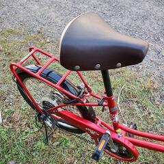 ★極美品★アサヒ bright day206★20インチ ミニベロ★外装6段★LEDオート/レッド★ cateye vero9付！