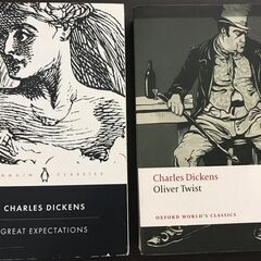  チャールズ・ディケンズ洋書2冊セット、大いなる遺産、オリバー・...