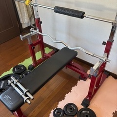 【筋トレ】ベンチプレスセット(計85kg分のプレート付)
