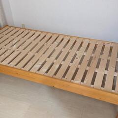 【美品】木製ベッド　マットレス2組セット