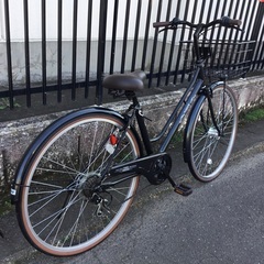 ◉PayPay10％還元＜特選車＞新品同様・ノアール・シティサイクル27インチ・シマノ6段変速・オートライト・ブラック