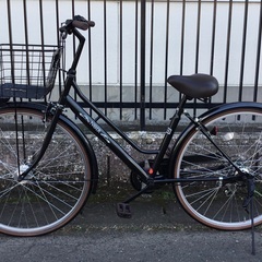 ◉PayPay10％還元＜特選車＞新品同様・ノアール・シティサイクル27インチ・シマノ6段変速・オートライト・ブラック