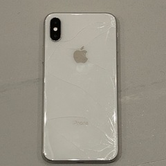 iPhoneX ホワイト 64GB SIMフリー ヒビあり 格安