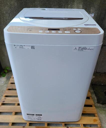 シャープ 洗濯機 ES-GE6D 6kg 2020年製