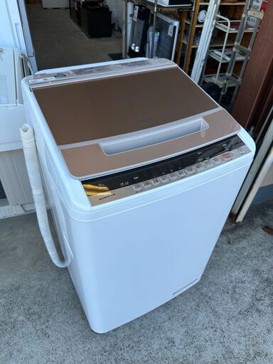 【動作保証あり】HITACHI 日立 2018年 BW-V90C 9.0kg 洗濯機 ビートウォッシュ【管理KRS627】