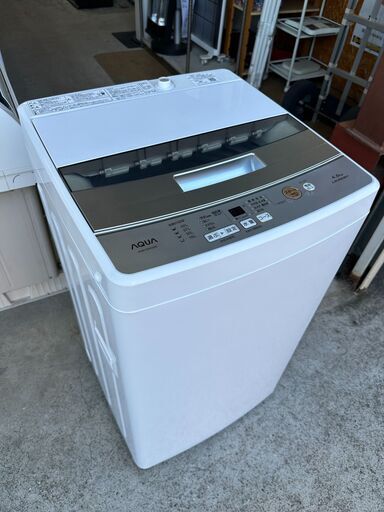 【動作保証あり】AQUA アクア 2019年 AQW-S45G 4.5kg 洗濯機【管理KRS628】