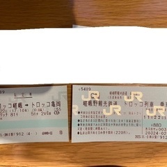 嵯峨野観光鉄道トロッコ列車乗車券