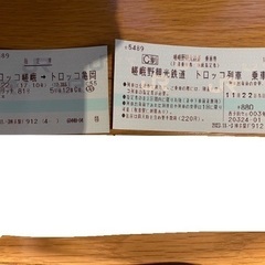 嵯峨野観光鉄道　トロッコ列車　乗車券
