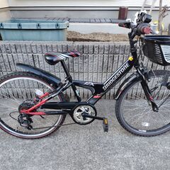 【ネット決済】【中古】ブリヂストンサイクル　ジュニア自転車　クロ...