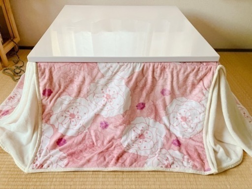 【冬支度に★お値下げ★】75×75 可愛いこたつ＆こたつ布団セット♡