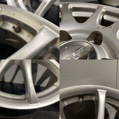 WORK ESPERIO ワーク エスペリオ 社外ホイール 17インチ 4本 7J5HPCD100+45 プリウス等　(MHB015)