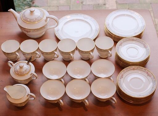 【美品：送料無料】ノリタケ NORITAKE コーヒー＆ティータイム 21点セット