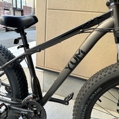 YUM26インチファットバイク！ロック機能＆減衰アジャスト機能付きサスペンション搭載