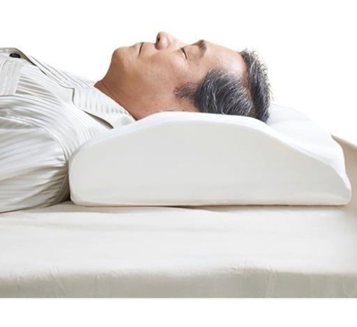 【新品未使用】健眠枕（けんみんまくら）枕 低反発 安眠枕 [美容整体師監修・低反発素材・寝返りサポート] 寝苦しさ 肩こり スマホ首 白 ホワイト 日本製 [高級ホテル仕様 プレミアム枕カバー付き] （1個）