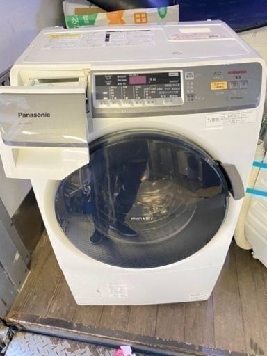 福岡市内配送設置無料　パナソニック Panasonic NA-VH310L-W [ドラム式洗濯乾燥機（7.0kg） 左開き プチドラム エコナビ搭載 クリスタルホワイト]