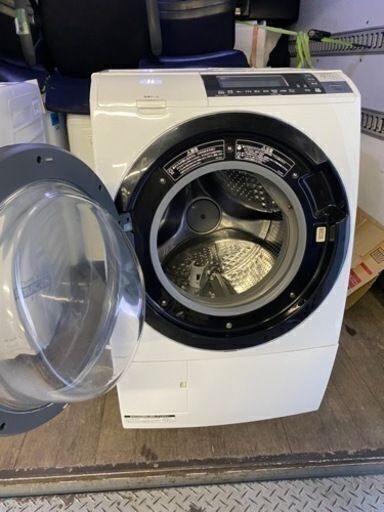 福岡市内配送設置無料　日立 HITACHI BD-S8700L-W [ビッグドラムスリム ななめ型ドラム式洗濯乾燥機（10.0kg） 左開き 自動お掃除搭載 ピュアホワイト]