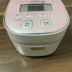 シャープ炊飯器　KS-F5E4 ピンク