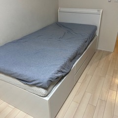 ニトリ　シングルベッド(解体済み)+マットレス