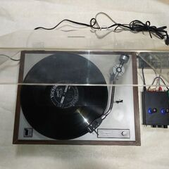 真空管ラジオ用昭和レトロレコードプレーヤー　昭和レトロ真空管ラジオに繋ぐ！