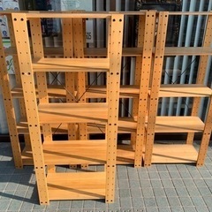 ※終了木製 棚 シェルフ ４つ★１つ¥2,500-